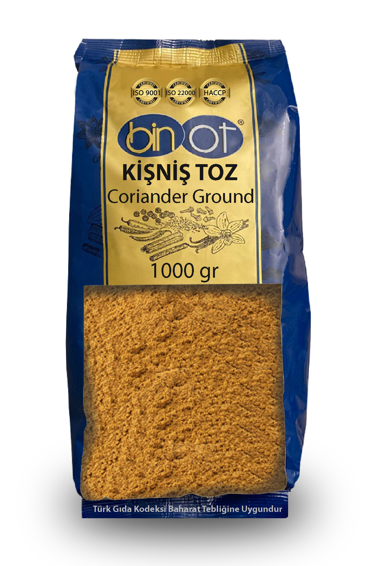 BİNOT KİŞNİŞ TOZ 1 KG